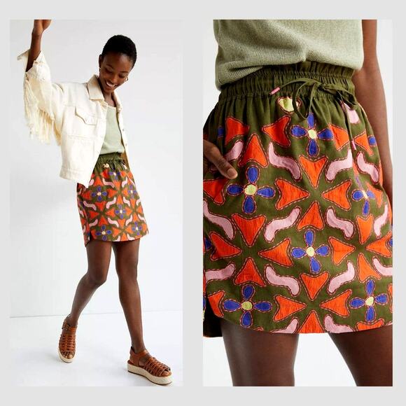Anthropologie Embroidered Maeve Mini Skirt - New XS - Picture 1 of 4
